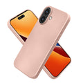 iPhone 16 Silikon Handyhülle metallisch Metallic Rosegold
