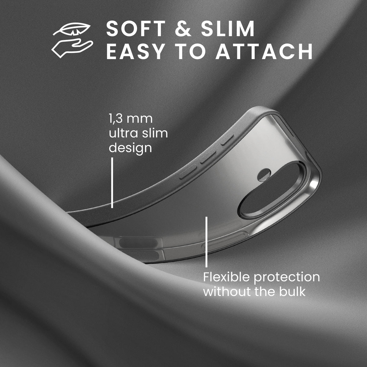 iPhone 16 Silikon Handyhülle metallisch KWM0000216I003C