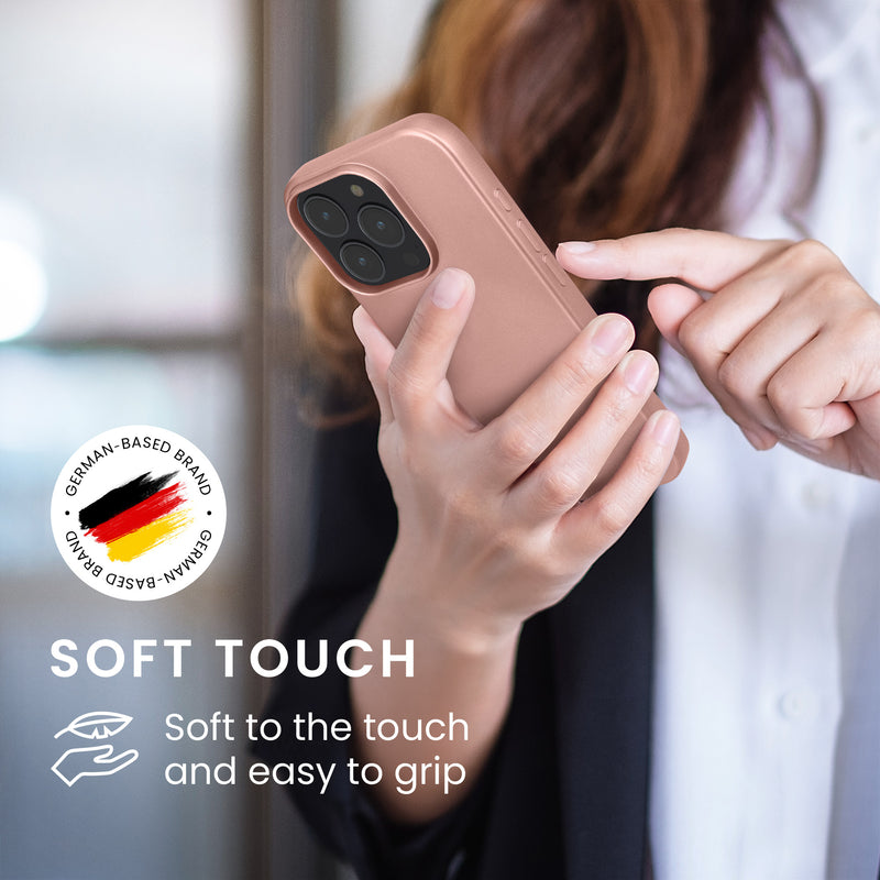 iPhone 16 Pro Silikon Handyhülle metallisch KWM0000216J001C