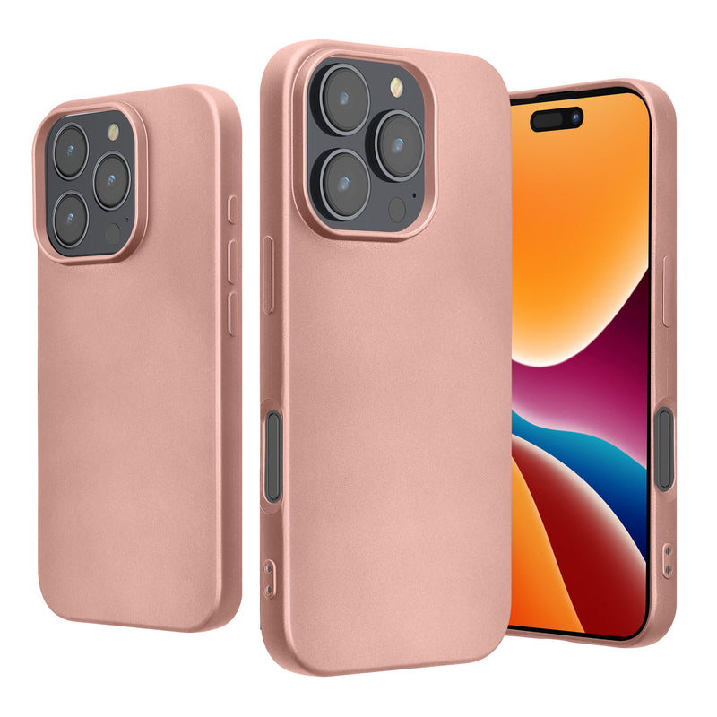 iPhone 16 Pro Silikon Handyhülle metallisch KWM0000216J001C