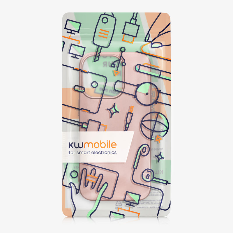 iPhone 16 Pro Silikon Handyhülle metallisch KWM0000216J001C