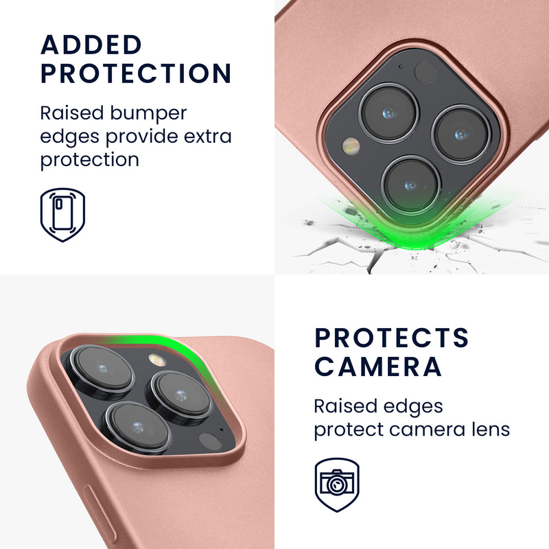 iPhone 16 Pro Silikon Handyhülle metallisch KWM0000216J001C