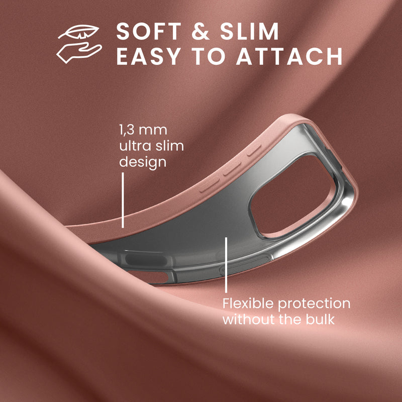 iPhone 16 Pro Silikon Handyhülle metallisch KWM0000216J001C