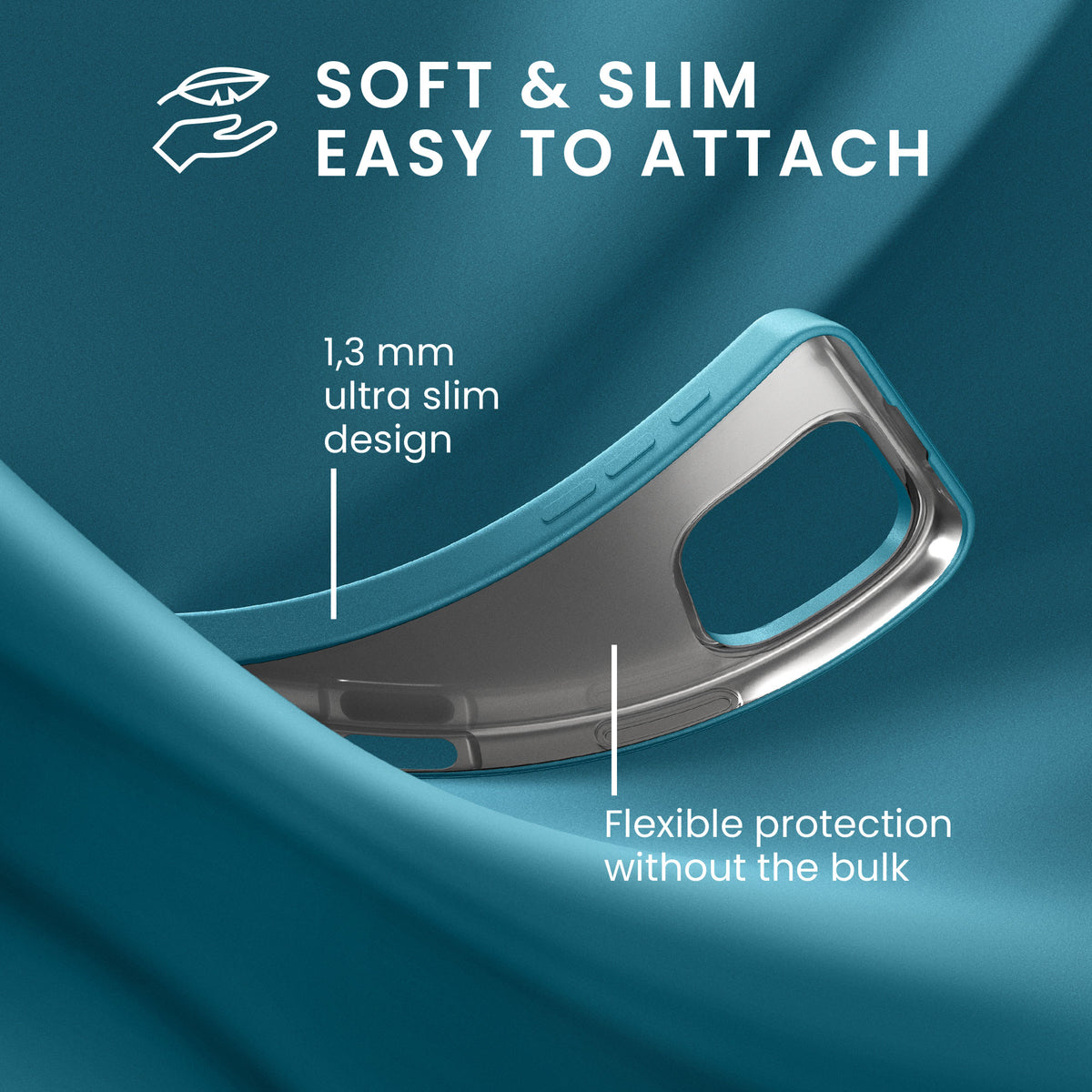 iPhone 16 Pro Silikon Handyhülle metallisch KWM0000216J002C