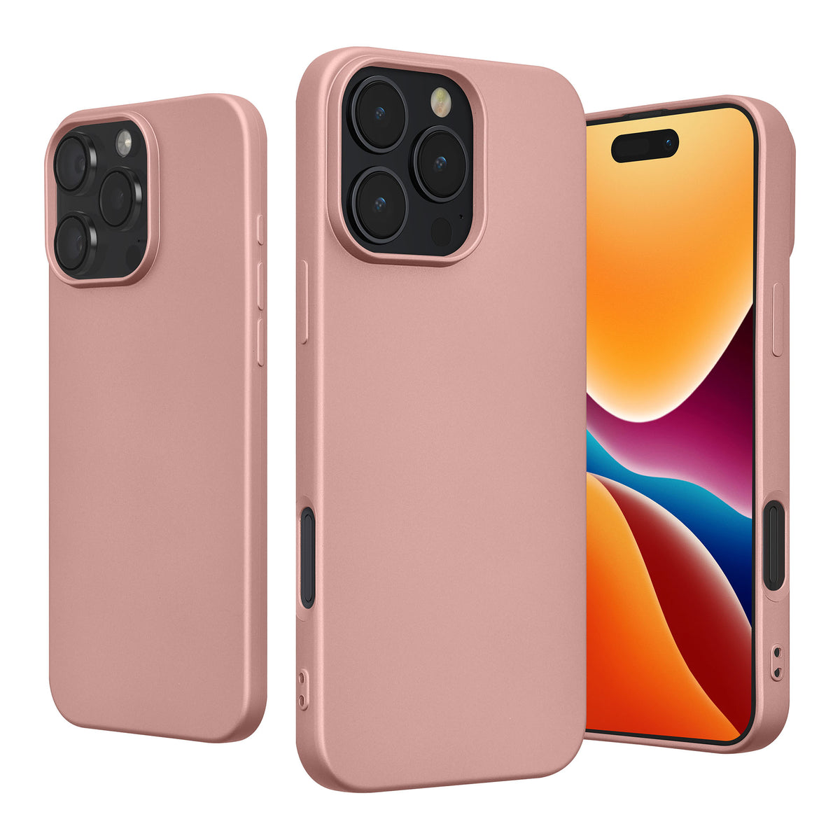 iPhone 16 Pro Max Silikon Handyhülle metallisch KWM0000216K001C