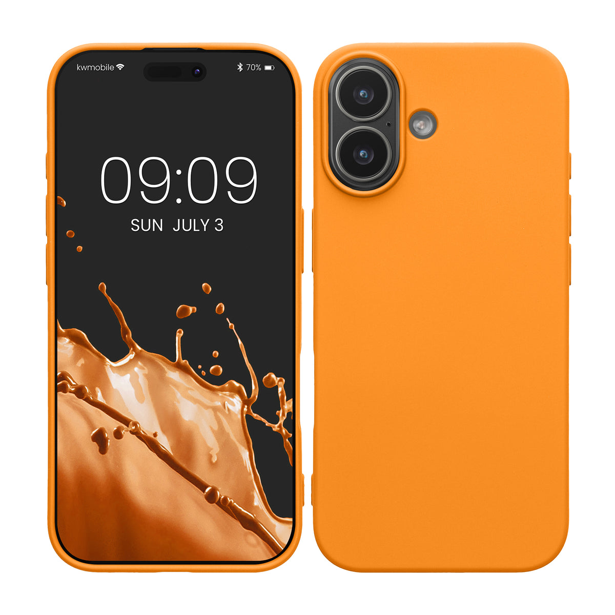 iPhone 17 Silikon Handyhülle Fruity Orange
