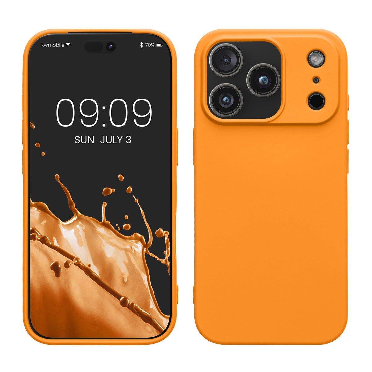 iPhone 18 Pro Max / iPhone 17 Pro Max Silikon Handyhülle Fruity Orange