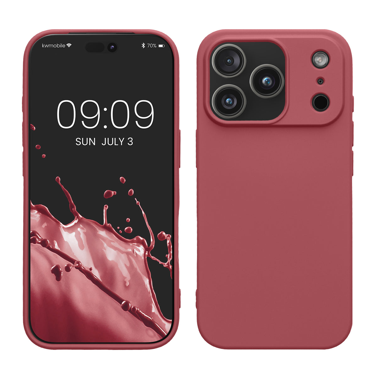 iPhone 18 Pro Max / iPhone 17 Pro Max Silikon Handyhülle Dark Rose