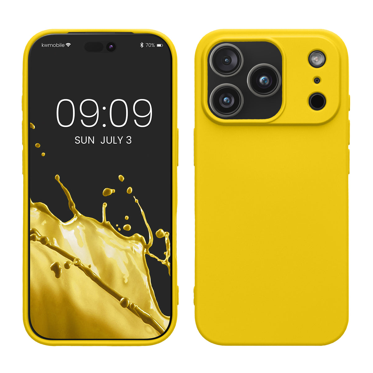 iPhone 18 Pro Max / iPhone 17 Pro Max Silikon Handyhülle Strahlend Gelb