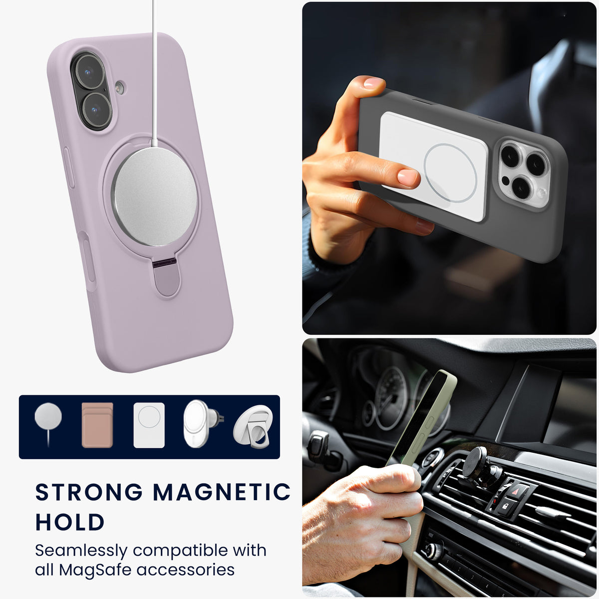 iPhone 16 Handyhülle mit MagSafe mit Ständer KWM0000216Y002C