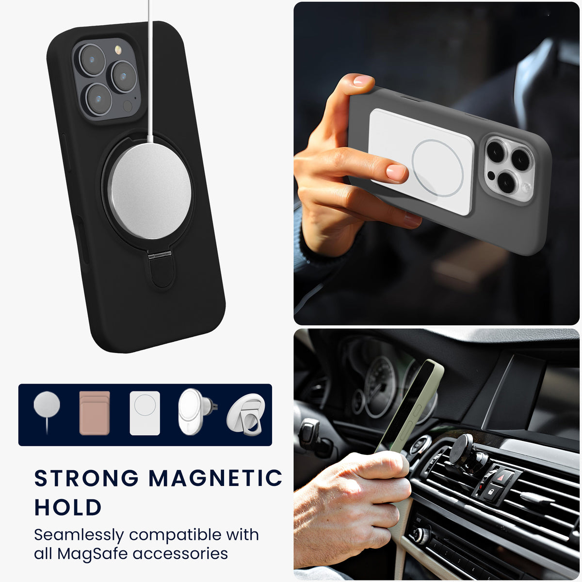 iPhone 16 Pro Handyhülle mit MagSafe mit Ständer KWM0000216Z001C