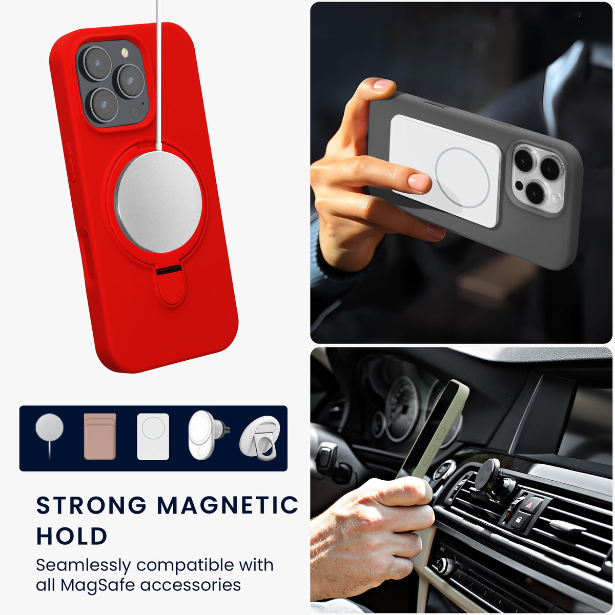 iPhone 16 Pro Handyhülle mit MagSafe mit Ständer KWM0000216Z003C