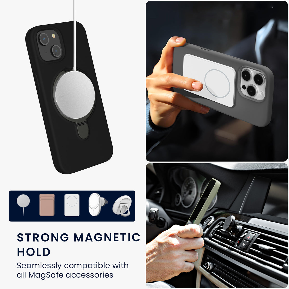 iPhone 15 Handyhülle mit MagSafe mit Ständer KWM0000217A001C