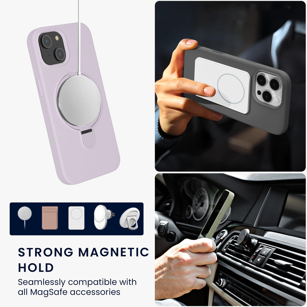 iPhone 15 Handyhülle mit MagSafe mit Ständer KWM0000217A002C
