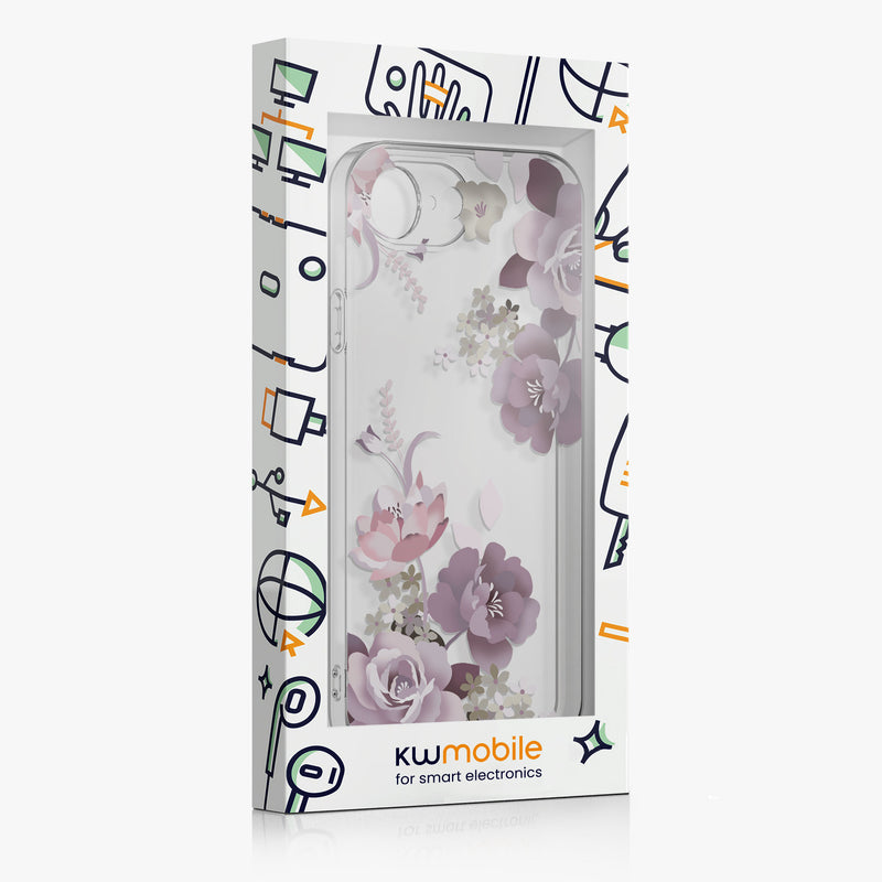 iPhone 17e / iPhone 16e Silikon Handyhülle Crystal + Schutzglas KWM0000217L001C