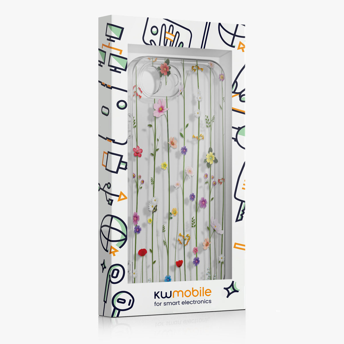 iPhone 17e / iPhone 16e Silikon Handyhülle Crystal + Schutzglas KWM0000217L002C