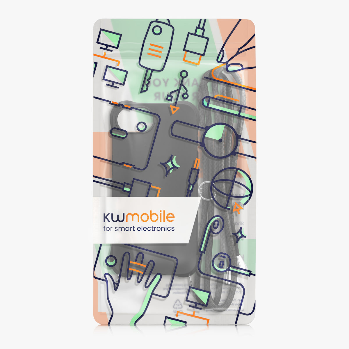 iPhone 17e / iPhone 16e Silikon Handykette matt KWM0000217P003C