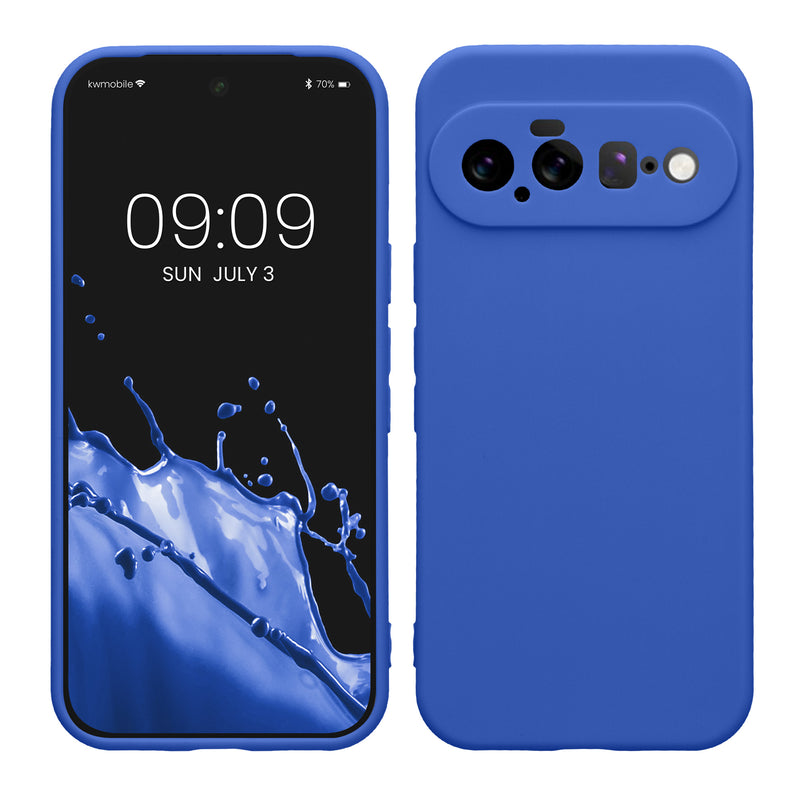 kwmobile Handyhülle für Google Pixel 11 Hülle - weiches Handy Silikon Case - Schutzhülle Cover - Baltik Blau Baltik Blau  