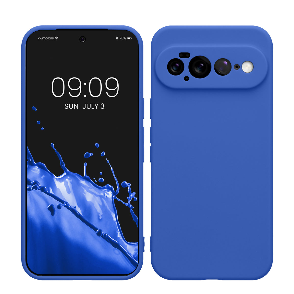 Google Pixel 11 Pro XL Silikon Handyhülle Baltik Blau