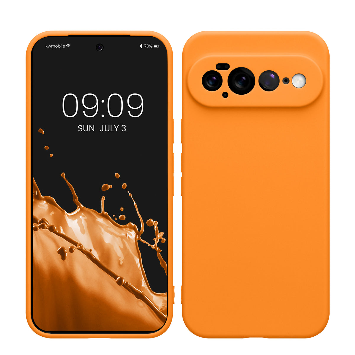 Google Pixel 11 Pro XL Silikon Handyhülle Fruity Orange