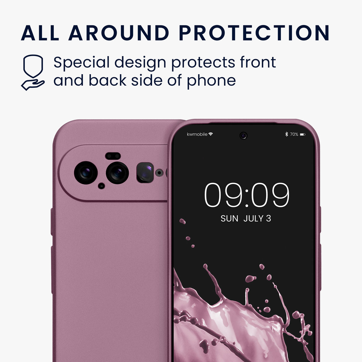 Google Pixel 11 Silikon Handyhülle metallisch KWM0000217W001C