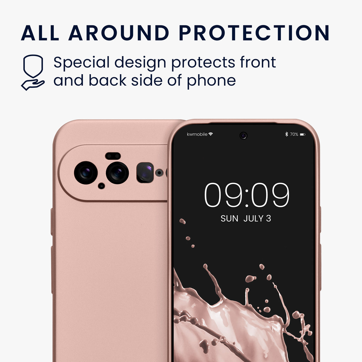 Google Pixel 11 Silikon Handyhülle metallisch KWM0000217W002C