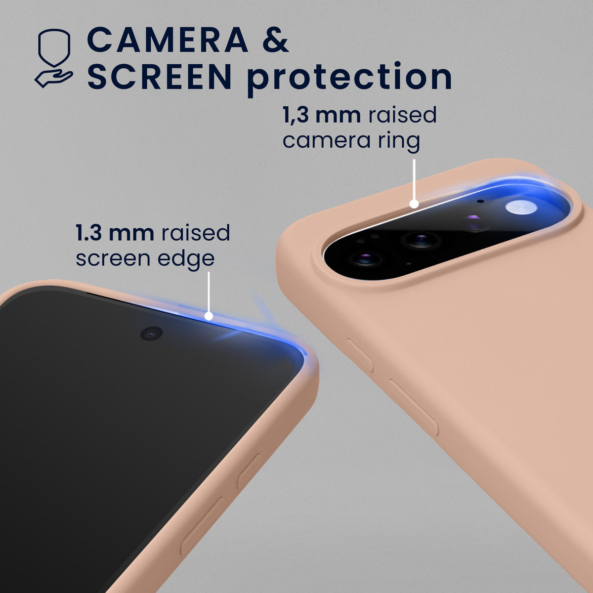 kwmobile Hülle kompatibel mit Google Pixel 11 / Pixel 11 Pro Hülle - magnetisches Silikon Case kompatibel mit MagSafe - Cover gummiert Altrosa Altrosa