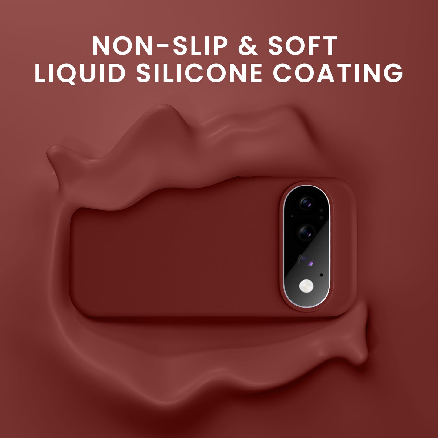 kwmobile Hülle kompatibel mit Google Pixel 11 / Pixel 11 Pro Hülle - magnetisches Silikon Case kompatibel mit MagSafe - Cover gummiert Tawny Red Tawny Red