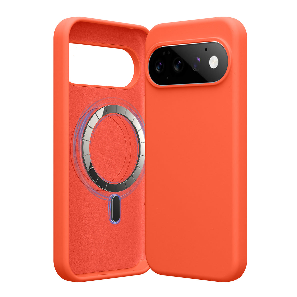 Google Pixel 11 Pro XL Silikon Handyhülle Neon Koralle KWM0000217Y005C
