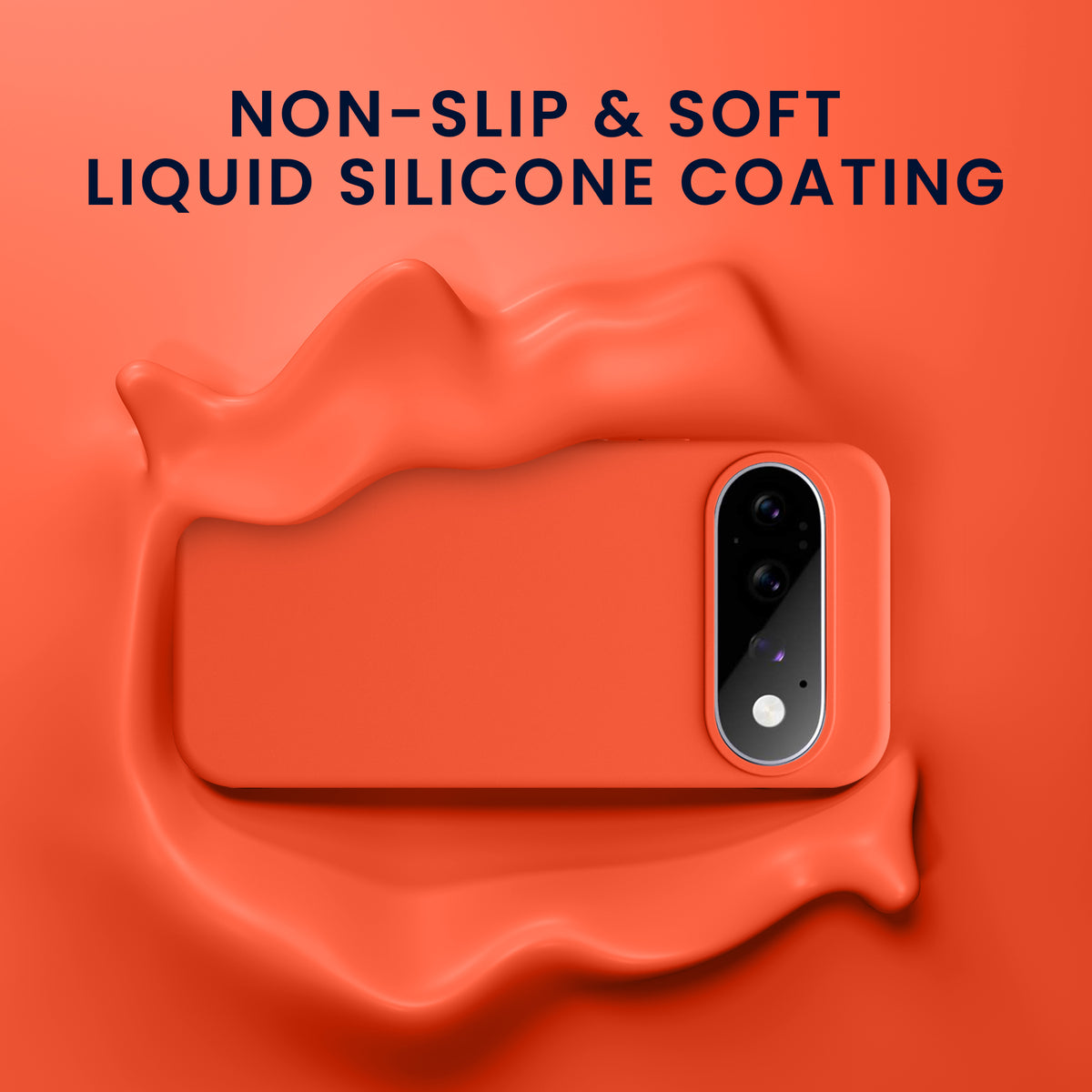Google Pixel 11 Pro XL Silikon Handyhülle Neon Koralle KWM0000217Y005C