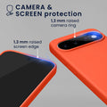 Google Pixel 11 Pro XL Silikon Handyhülle Neon Koralle KWM0000217Y005C
