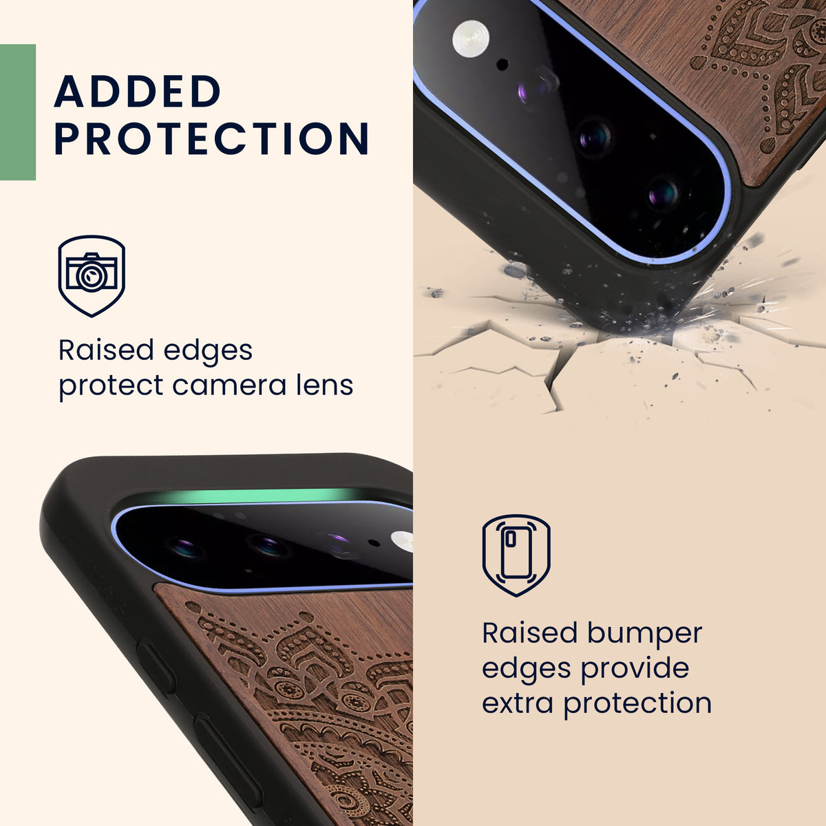 Google Pixel 11 Holz Handyhülle mit Gravur KWM0000218B002C