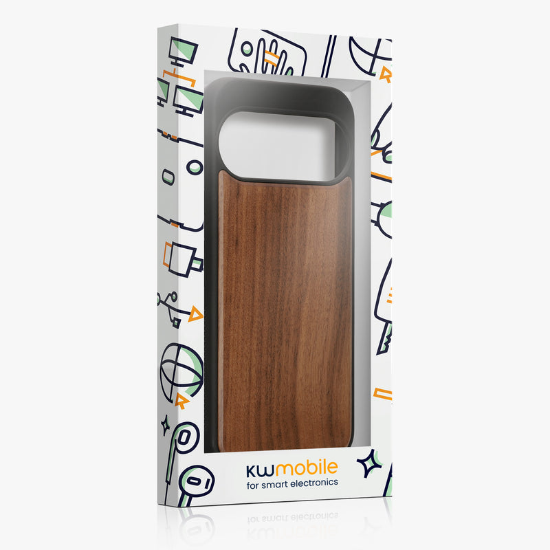 Google Pixel 11 Holz Handyhülle Dunkelbraun KWM0000218D001C