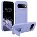 Google Pixel 11 Silikon Handyhülle mit Fingerhalter mit Ständer Lavendel