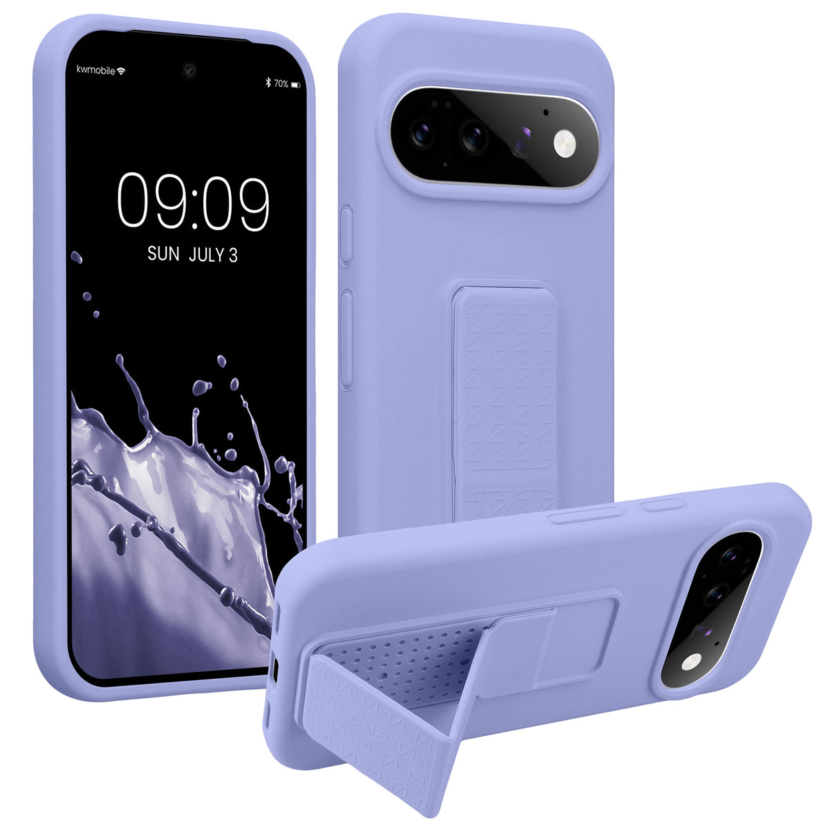 Google Pixel 11 Silikon Handyhülle mit Fingerhalter mit Ständer KWM0000218F001C