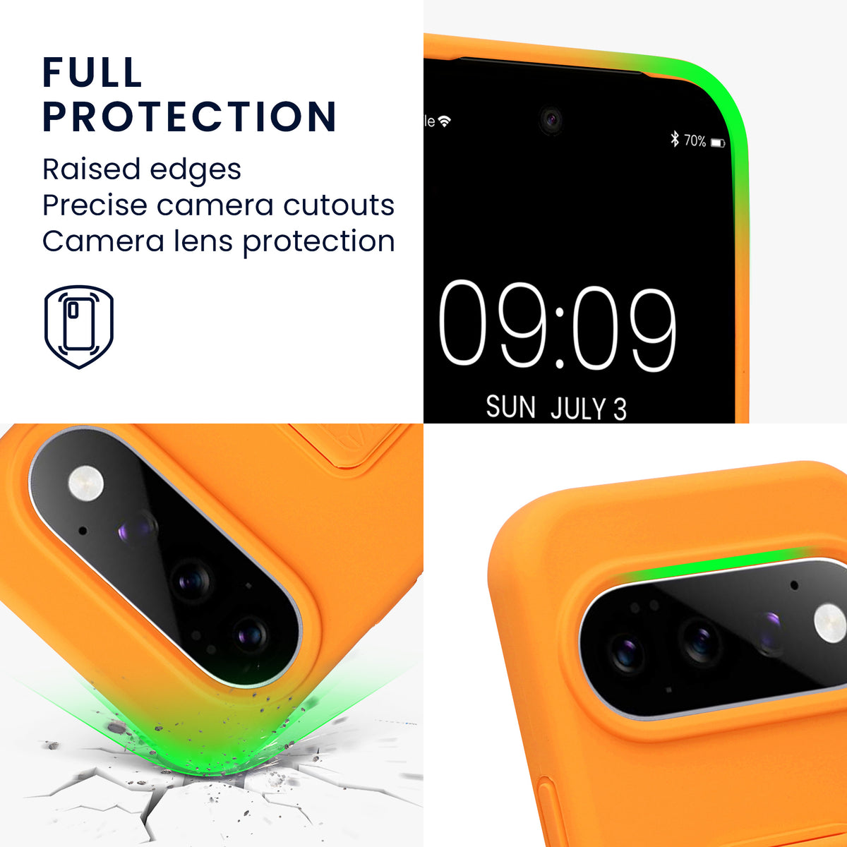 Google Pixel 11 Silikon Handyhülle mit Fingerhalter mit Ständer KWM0000218F006C