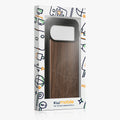 kwmobile Handyhülle für Google Pixel 11 Pro Hülle Holz - Case mit TPU Bumper - Stoßfestes Hardcase - Schutzhülle Cover in Dunkelbraun Dunkelbraun Kompass