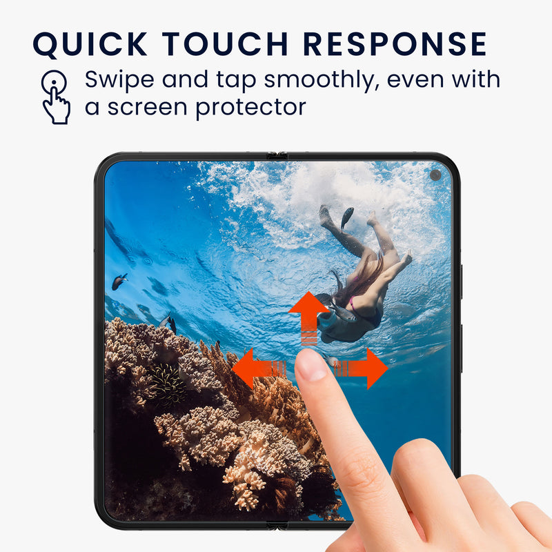 kwmobile 3x Displayschutzfolie kompatibel mit Google Pixel 11 Pro Fold Folie - klare Schutzfolien Set in transparent Transparent