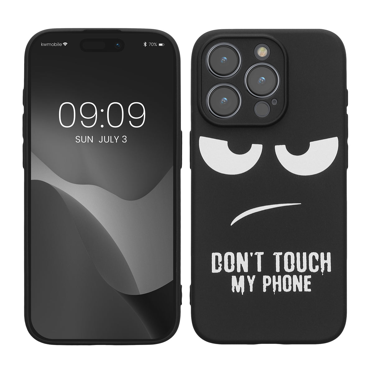 iPhone 15 Pro Silikon Handyhülle Weiß