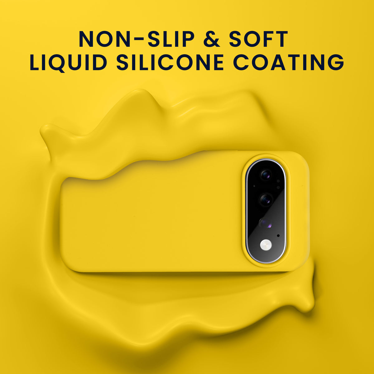 kwmobile Handyhülle mit 2x Displayschutzfolien kompatibel mit Google Pixel 11 / Pixel 11 Pro Hülle - Screen Protector aus gehärtetem Glas - kabelloses Laden - Strahlend Gelb Strahlend Gelb