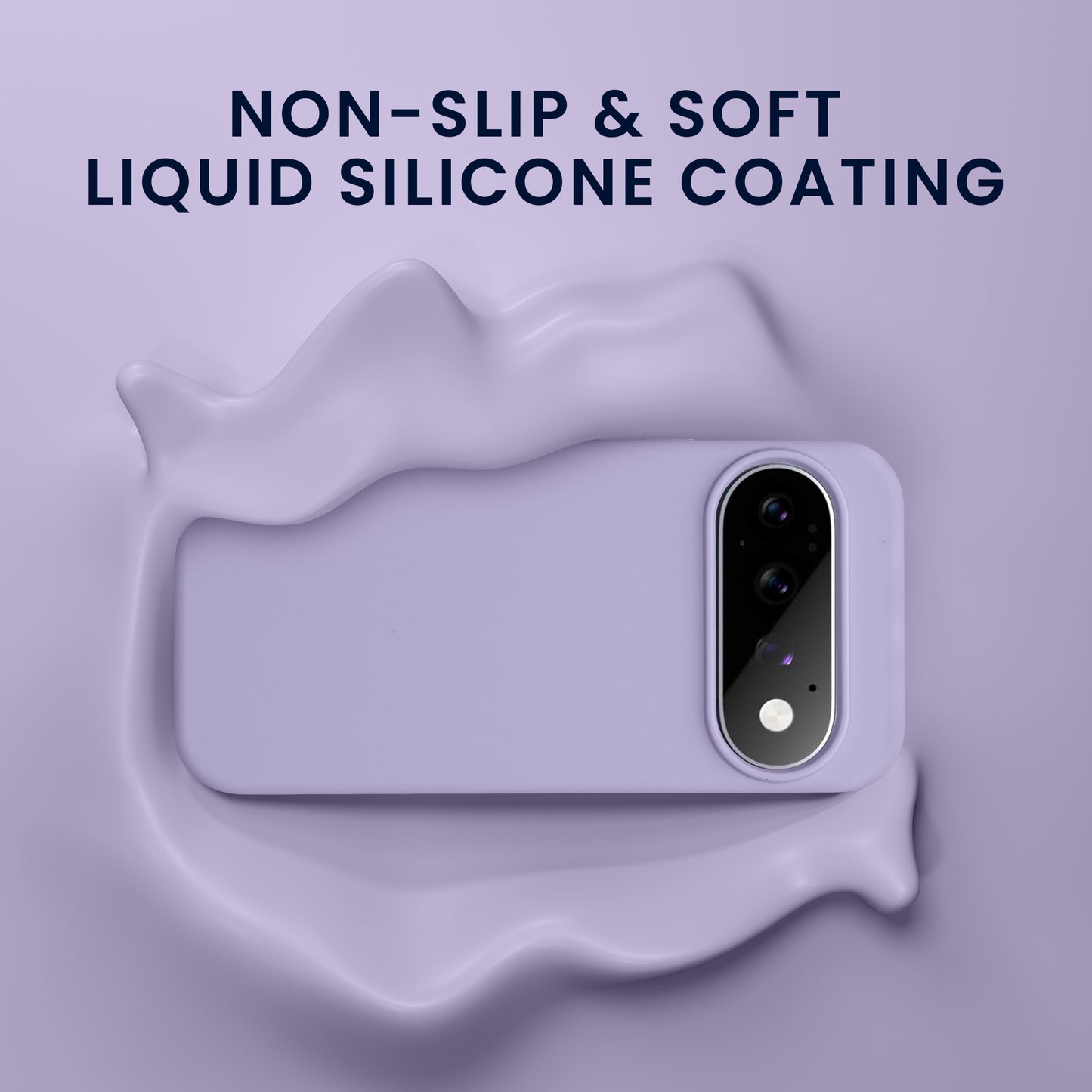 kwmobile Handyhülle mit 2x Displayschutzfolien kompatibel mit Google Pixel 11 / Pixel 11 Pro Hülle - Screen Protector aus gehärtetem Glas - kabelloses Laden - Lavendel Lavendel