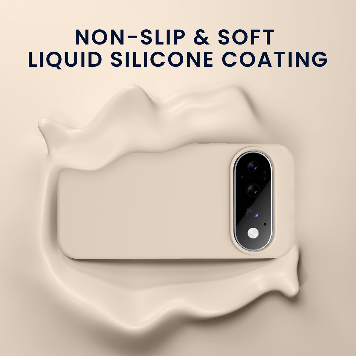 kwmobile Handyhülle mit 2x Displayschutzfolien kompatibel mit Google Pixel 11 / Pixel 11 Pro Hülle - Screen Protector aus gehärtetem Glas - kabelloses Laden - Creme matt Creme matt