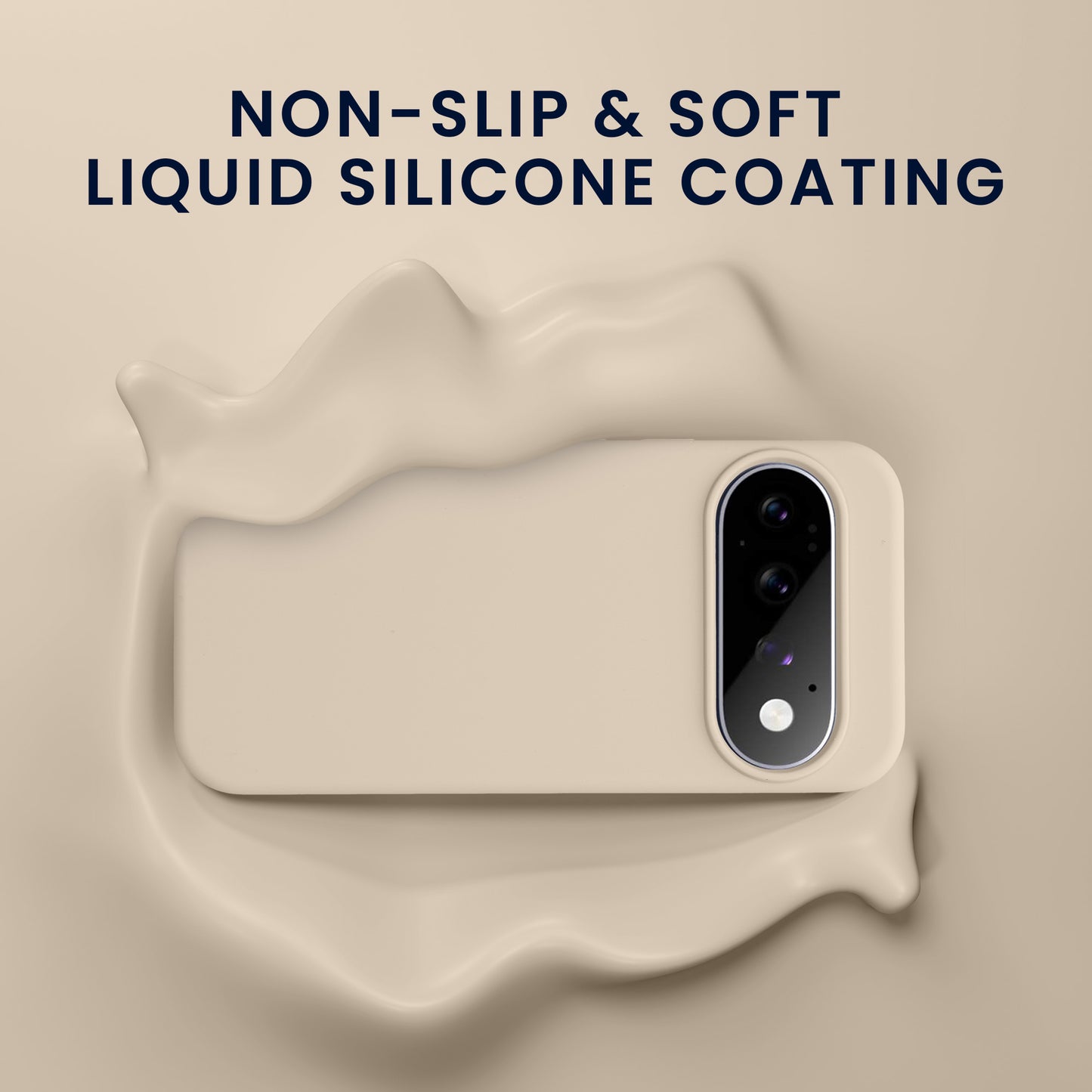 kwmobile Handyhülle mit 2x Displayschutzfolien kompatibel mit Google Pixel 11 Pro XL Hülle - Screen Protector aus gehärtetem Glas - kabelloses Laden - Creme matt Creme matt