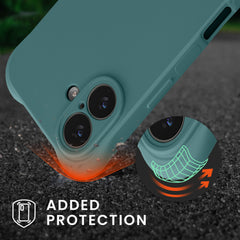kwmobile Necklace Case kompatibel mit Apple iPhone 17 Hülle - Cover mit Kordel zum Umhängen - Silikon Schutzhülle Petrol Petrol