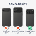 kwmobile Necklace Case kompatibel mit Apple iPhone 17 Pro Hülle - Cover mit Kordel zum Umhängen - Silikon Schutzhülle Graugrün Graugrün