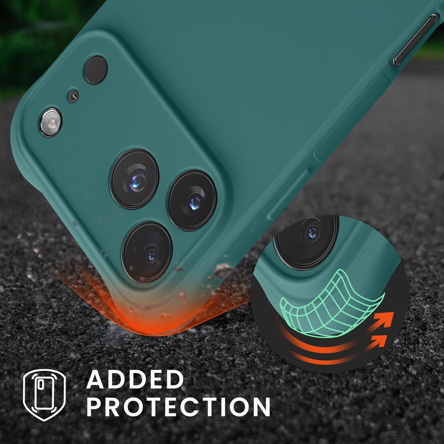 kwmobile Necklace Case kompatibel mit Apple iPhone 17 Pro Max Hülle - Cover mit Kordel zum Umhängen - Silikon Schutzhülle Petrol Petrol