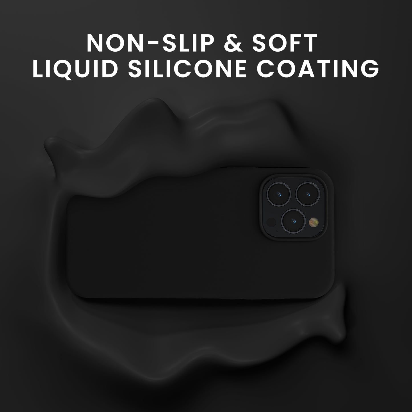 kwmobile Handyhülle mit 2x Displayschutzfolien kompatibel mit Apple iPhone 16 Pro Max Hülle - Screen Protector aus gehärtetem Glas - kabelloses Laden - Schwarz Schwarz