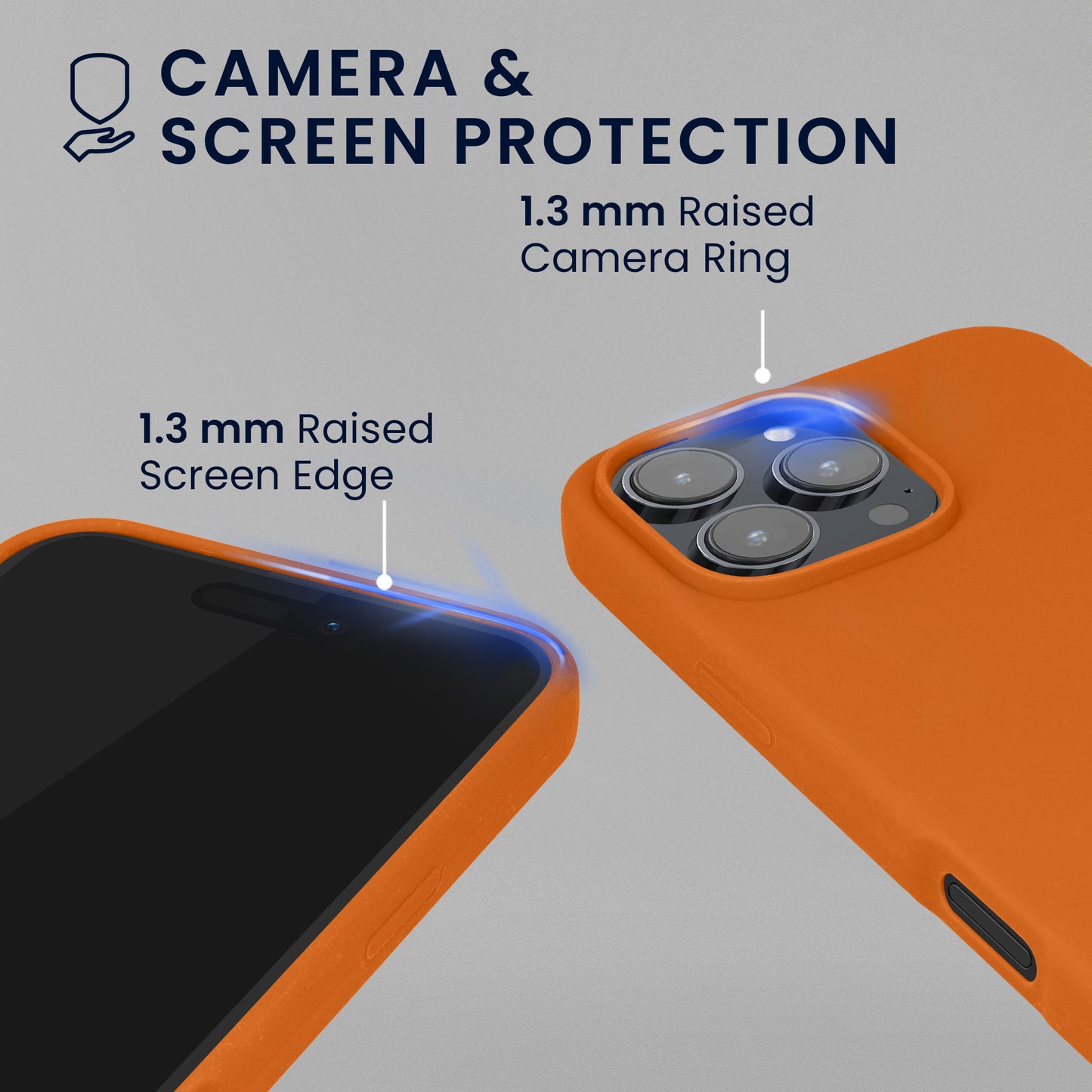 kwmobile Handyhülle mit 2x Displayschutzfolien kompatibel mit Apple iPhone 16 Pro Max Hülle - Screen Protector aus gehärtetem Glas - kabelloses Laden - Fruity Orange Fruity Orange