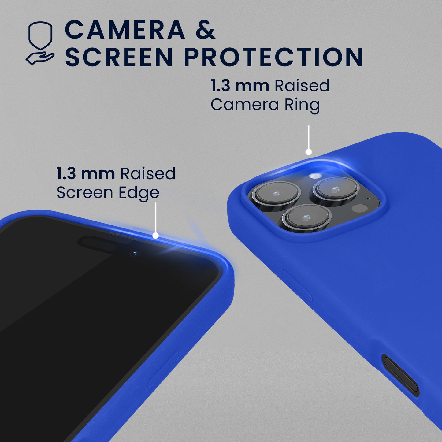 kwmobile Handyhülle mit 2x Displayschutzfolien kompatibel mit Apple iPhone 16 Pro Max Hülle - Screen Protector aus gehärtetem Glas - kabelloses Laden - Baltik Blau Baltik Blau