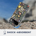 kwmobile kristallklares Hardcase kompatibel mit Google Pixel 11 Hülle - kompatibel mit MagSafe - Acryl-Hülle mit TPU Case - Zauberhafte Blumen Gelb  [dsg01]